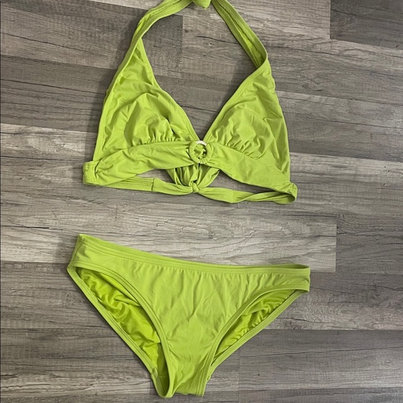 Michael Kors Lime Halter Bikini Set - Picture 1 of 3